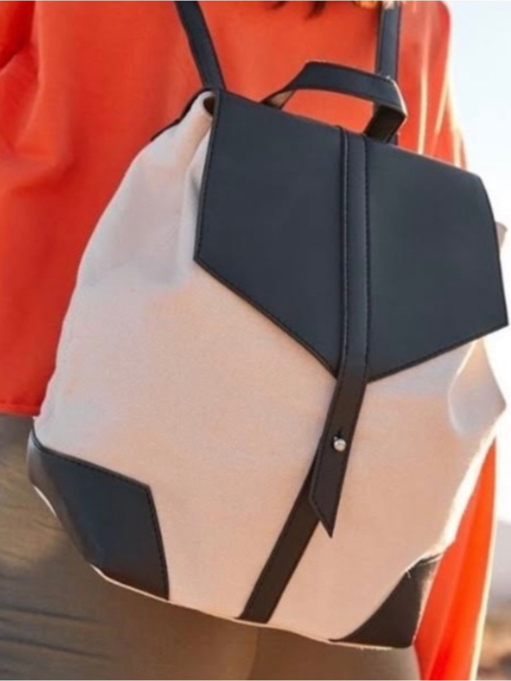 Anthropologie 💮 deux lux vegan leather bag backpack purse new